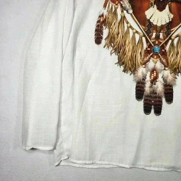 Unbranded Women's Top Tunic Native Boho 5X Dreamcatcher Eagle‎ Long Sleeve - Picture 6 of 16